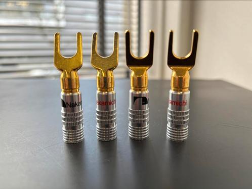 Nakamichi Spade connectors 4X, Audio, Tv en Foto, Audiokabels en Televisiekabels, Nieuw, Overige kabels, Minder dan 2 meter, Verzenden
