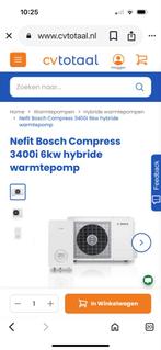 Nefit Bosch Compress 3400i 5kw Hybride Warmtepomp, Doe-het-zelf en Verbouw, Verwarming en Radiatoren, Ophalen, 30 tot 80 cm, Hoog rendement (Hr)