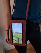 Mobile phone roze kunstleer tas portemonnee aanraakscherm, Nieuw, Ophalen of Verzenden, Roze
