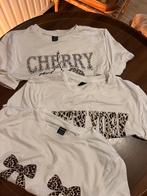 3 Shein T-shirts - Wit met Print, Maat 38/40 (M), Wit, Ophalen of Verzenden, Zo goed als nieuw
