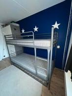 Ikea stapelbed met 2 veringsmatrassen en onderschuifbed., Ophalen, Gebruikt, 90 cm, 160 tot 180 cm