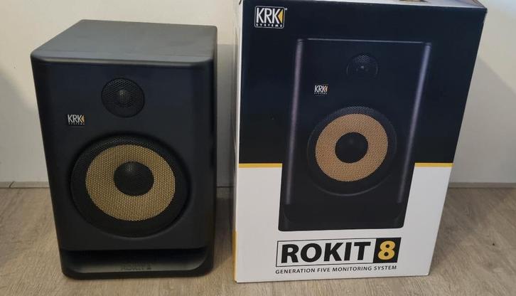KRK Rokit RP8 G5, Audio, Tv en Foto, Luidsprekers, Zo goed als nieuw, Front, Rear of Stereo speakers, 120 watt of meer, Overige merken