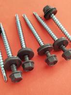50-250 st mat antraciet grijs dakpanplaat schroeven 55 mm, Verzenden, Nieuw