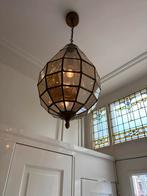 Bronzen hanglamp (4 stuks), Ophalen, Zo goed als nieuw, Glas, Minder dan 50 cm