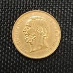 Gouden Willem III 10 Gulden 1851 tientje verguld naslag, Koning Willem III, Verzenden, Goud, Losse munt