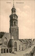 Gemeentetoren in Buren met straatzicht., Verzamelen, Ansichtkaarten | Nederland, Ophalen of Verzenden, 1920 tot 1940, Ongelopen