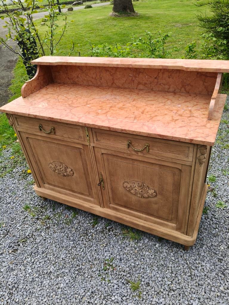 Antieke commode dressoir met marmeren blad., Ophalen