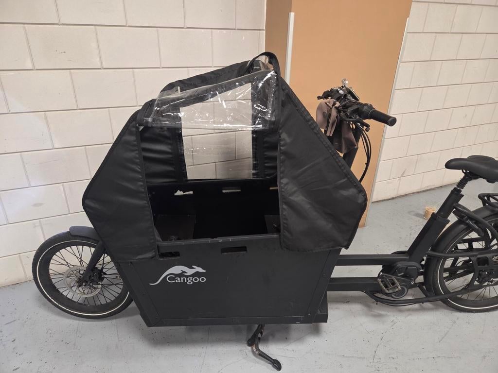 Cangoo Bakfiets met Huif - Elektrisch, Zo goed als nieuw, Fietsen en Brommers, Ophalen of Verzenden