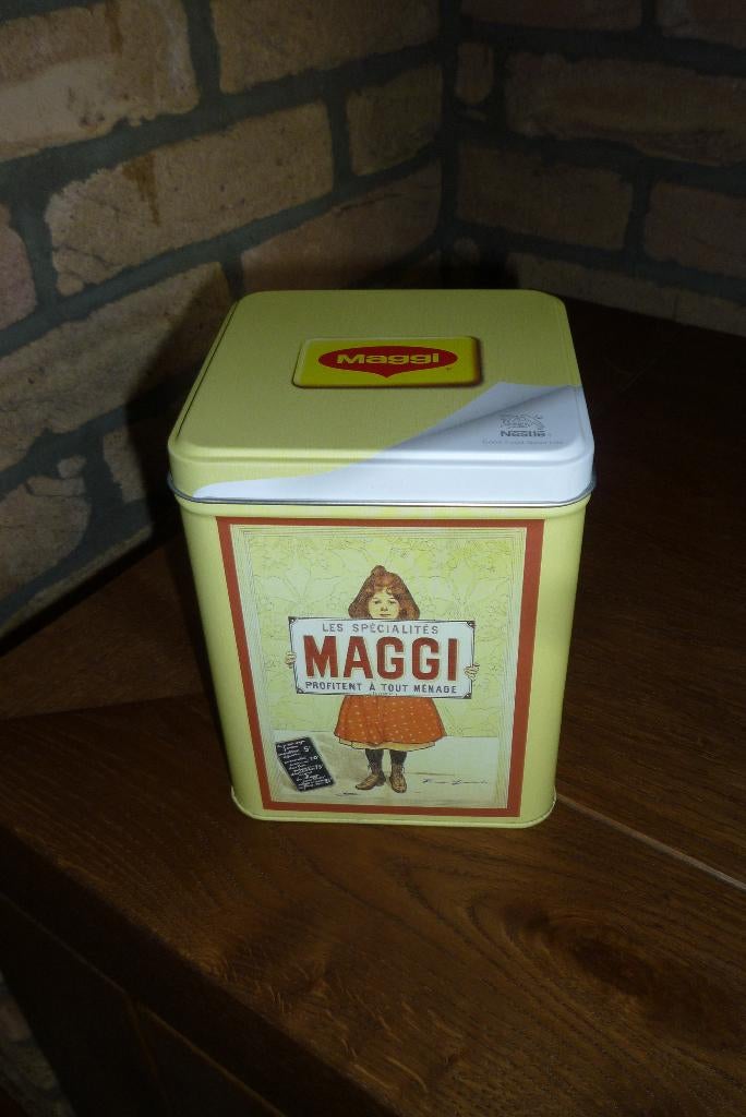 blik koektrommel trommel snoeptrommel Maggi Nieuw!!, Ophalen of Verzenden, Nieuw, Koek(jes), Overige merken