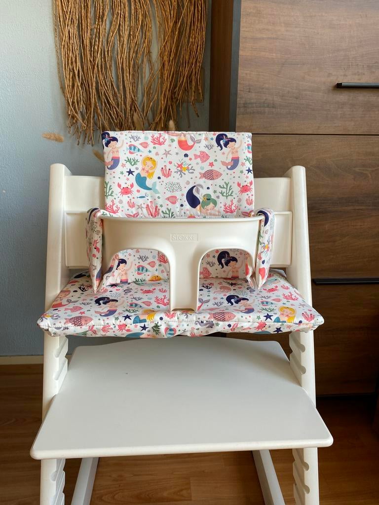Zeemeerminnen afneembaar kussenset voor tripp trapp stoel, Kinderen en Baby's, Kinderstoelen, Ophalen of Verzenden, Nieuw, Meegroeistoel