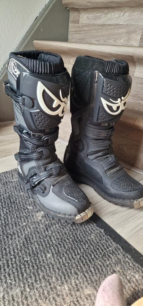 Zwarte motorlaarzen maat 40, Ophalen, Tweedehands, Laarzen