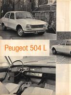 Autokampioen test Peugeot 504 L 1974, Ophalen of Verzenden, Gelezen, Peugeot
