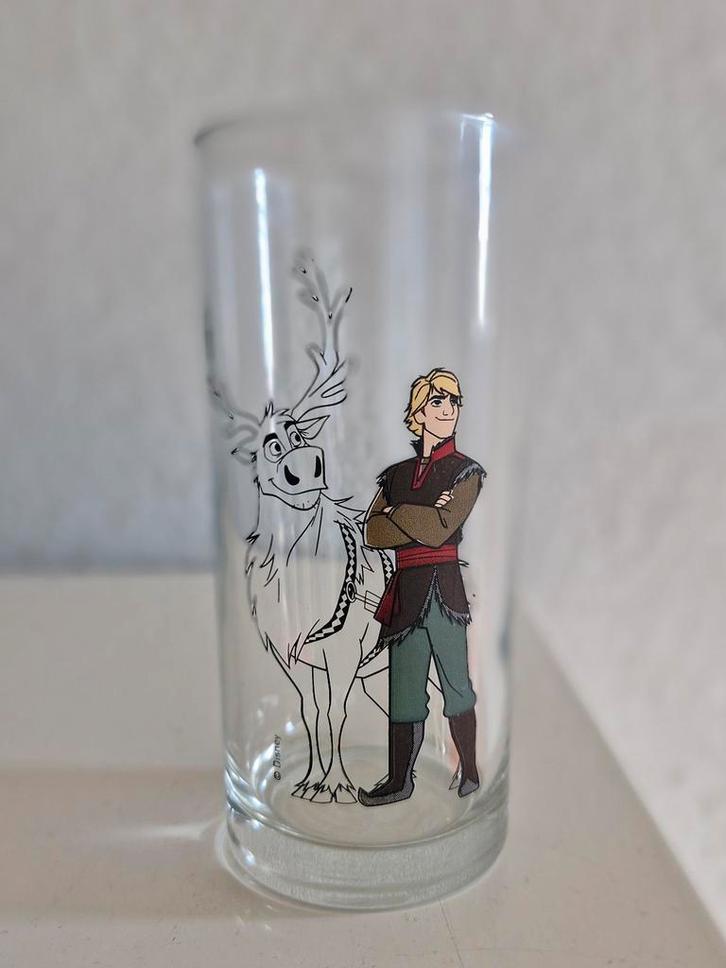 Glas Frozen, Verzamelen, Glas en Borrelglaasjes, Zo goed als nieuw, Frisdrankglas, Ophalen of Verzenden
