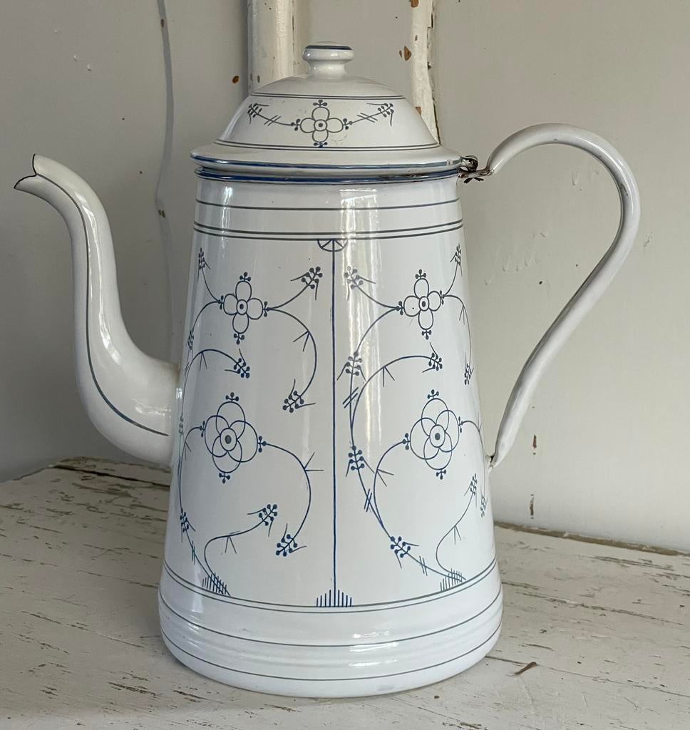 Emaille Saks oude koffiepot, Antiek en Kunst, Ophalen of Verzenden