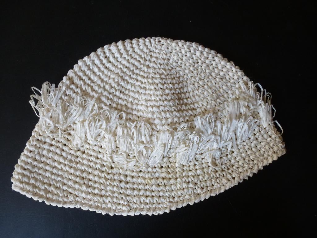 vintage zomerhoedje, Ophalen of Verzenden, Zo goed als nieuw, One size fits all, Hoed