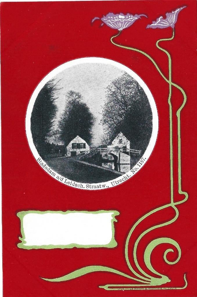 Utrecht;  Stadsdam a/d Leidsch. Straatw. No. 1187, Verzenden, Voor 1920, Ongelopen, Utrecht