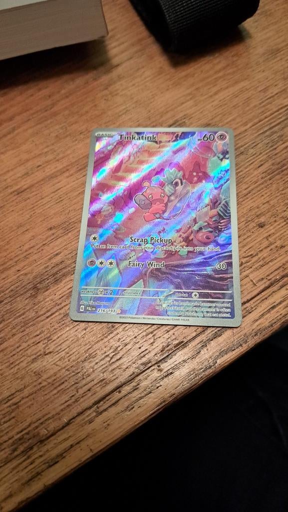 Tinkatink 216/193 (Art Rare) Pokémon Kaart, Ophalen, Zo goed als nieuw, Losse kaart, Foil