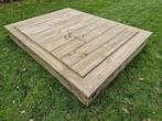 HOUTEN ZANDBAK 100x100 incl deksel kant en klaar geleverd, Ophalen, Nieuw
