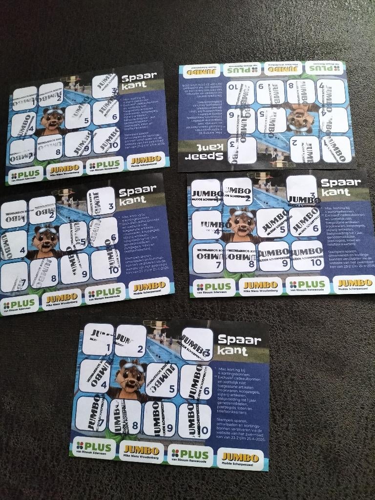 Zwembad kaarten Jumbo/Plus spaaractie, Jumbo, Ophalen