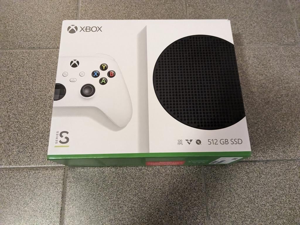 Xbox Series S 512GB met blauwe controller, Spelcomputers en Games, Spelcomputers | Xbox Series X en S, Ophalen of Verzenden, Zo goed als nieuw