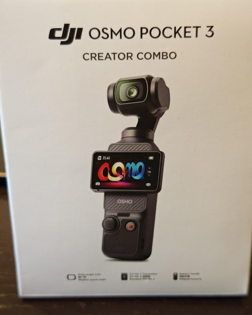 DJI Osmo Pocket 3 Creator Combo nieuw, Audio, Tv en Foto, Actiecamera's, Ophalen of Verzenden, Zo goed als nieuw, Overige merken