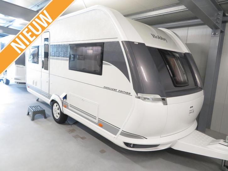 Hobby Excellent Edition 460 UFE, Caravans en Kamperen, Caravans, tot en met 4, 1000 - 1250 kg, Rondzit, Hobby, Frans bed, Overige typen