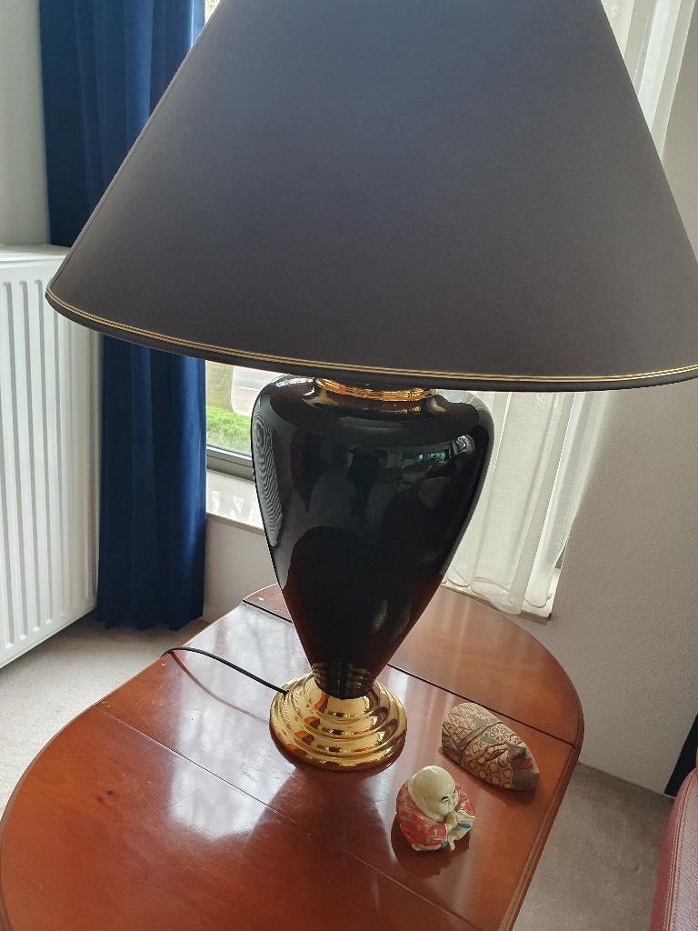 Tafellamp vintage Maison Le Dauphin XL, Ophalen, Zo goed als nieuw, Vintage, 75 cm of meer