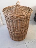 Grote hoge rieten mand, Ophalen, Mand, Rond, Zo goed als nieuw