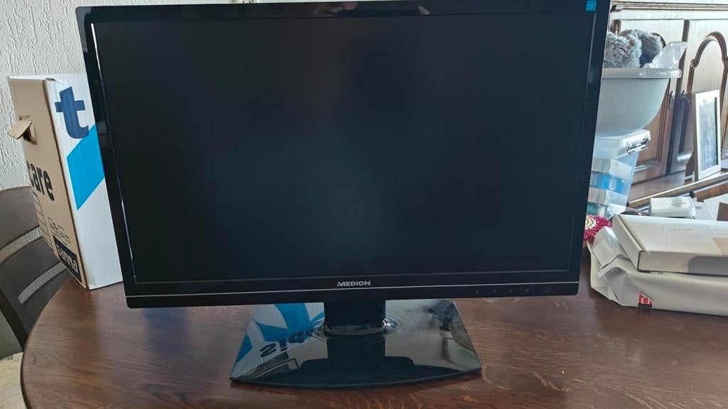 Medion 23" LED Monitor MD 20888 - HDMI, DVI, VGA, Computers en Software, Monitoren, Gebruikt, Medion, LED, Ophalen