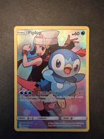 Piplup & Trainer Pokémonkaart - Zeldzaam!, Ophalen of Verzenden, Zo goed als nieuw, Losse kaart, Foil