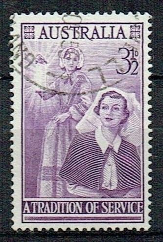 Australië 1955 Florence Nightingale verpleegster, Verzenden, Gestempeld, Overige thema's