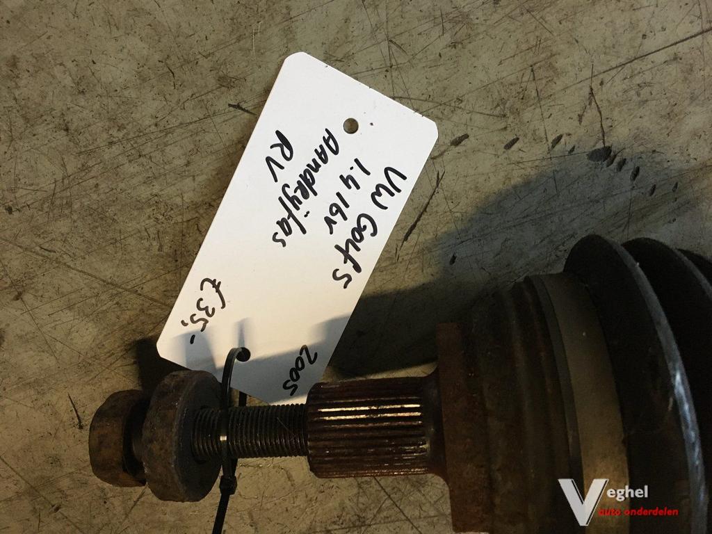 Vw Golf 5 1.4 16v 2005 Aandrijfas Rechtsvoor