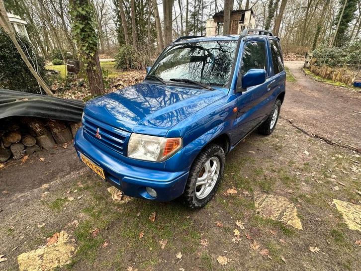 Mitsubishi Pajero 1.8 16V MPI 3DRS 2002 Blauw, Auto's, Mitsubishi, Particulier, Pajero, Benzine, Euro 3, G, SUV of Terreinwagen