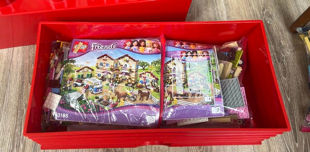 Lego Friends paardenkamp 3185, incl opbergdoos, Kinderen en Baby's, Speelgoed | Duplo en Lego, Compleet, Lego, Friends, Ophalen of Verzenden