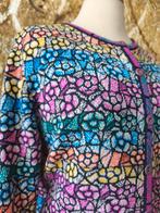 💖 Prachtig IVKO 100% merino wol  bloemen vest, Ophalen of Verzenden, Zo goed als nieuw