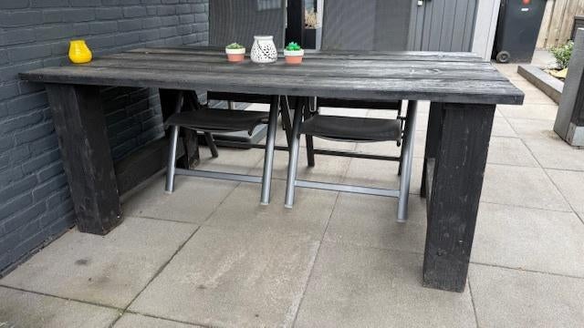 Houten tuintafel, Ophalen, Gebruikt, Rechthoekig, Hout