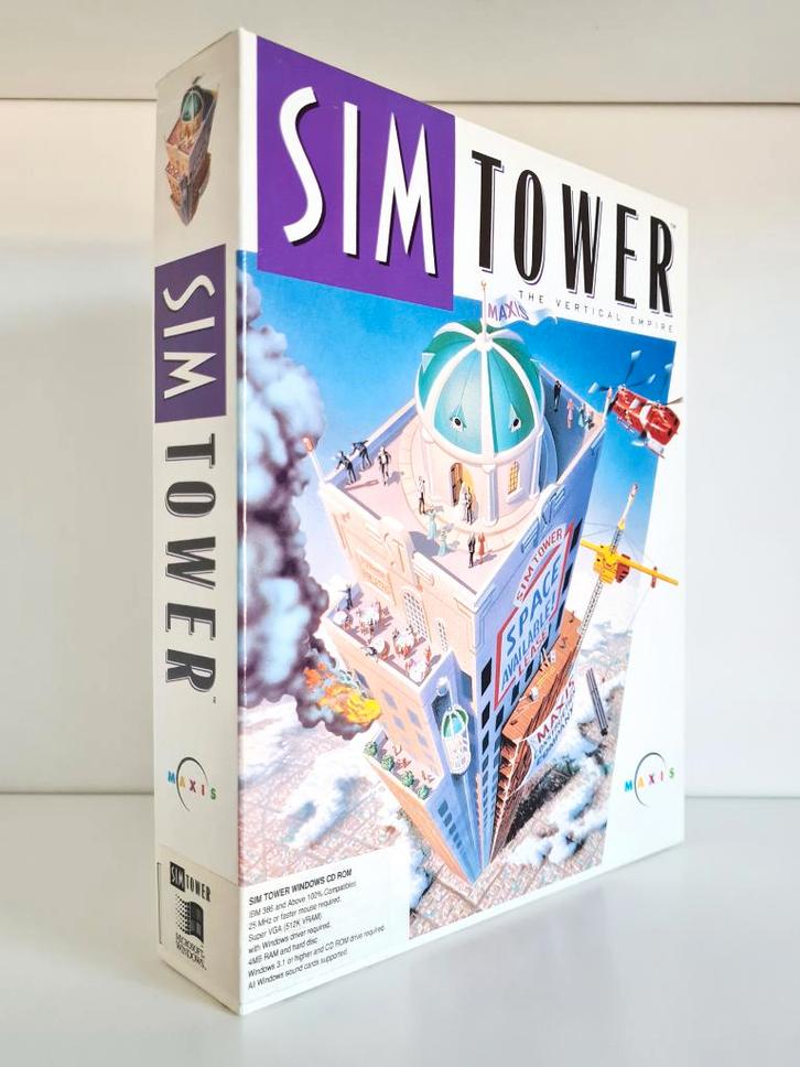 SimTower: The Vertical Empire - PC Big Box, Spelcomputers en Games, Games | Pc, Zo goed als nieuw, Simulatie, 1 speler, Vanaf 3 jaar