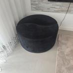 Fluwelen Poef/Hocker 90 cm - Splitsbaar in 2 Stukken, Ophalen, Gebruikt, Rond, 75 tot 100 cm