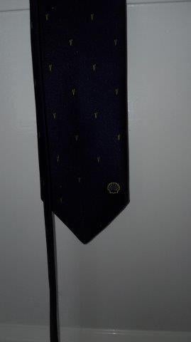 Shell stropdas blauw, Ophalen of Verzenden, Nieuw, Blauw