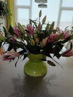 Prachtige groene glazen vaas Anna Nilsson vintage Ikea, Antiek en Kunst, Ophalen of Verzenden