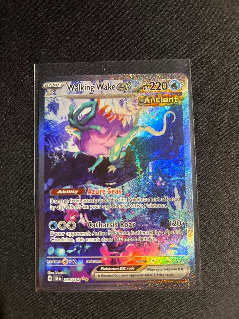 Walking Wake 205/162 | NM | Temporal Forces, Ophalen of Verzenden, Zo goed als nieuw, Losse kaart, Foil