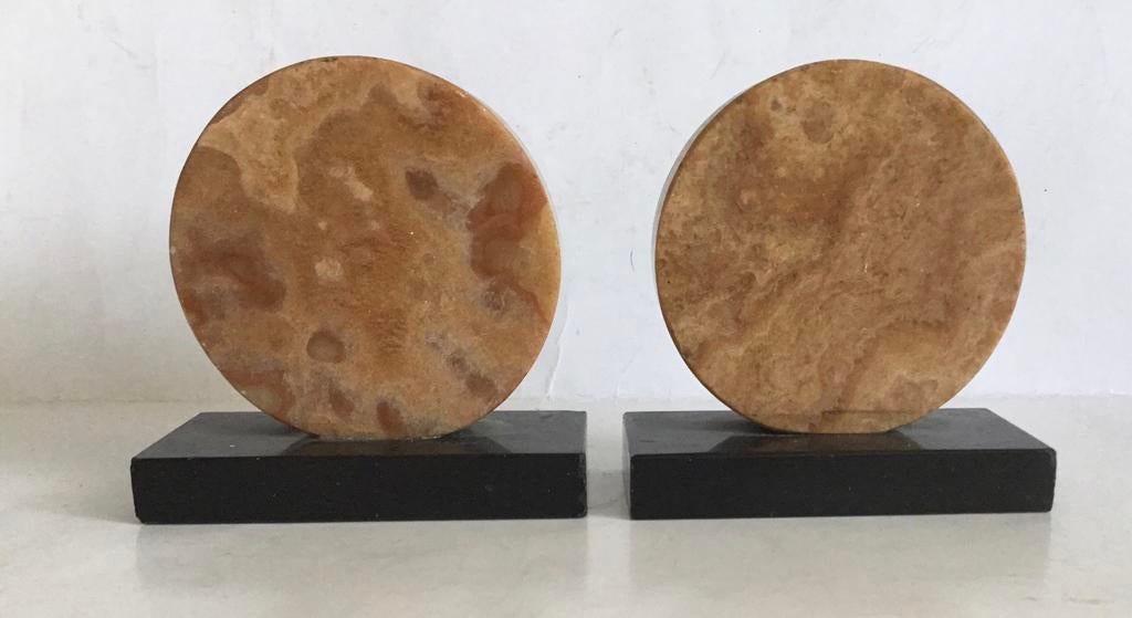 Art Deco boekensteunen natuursteen, Antiek en Kunst, Ophalen of Verzenden