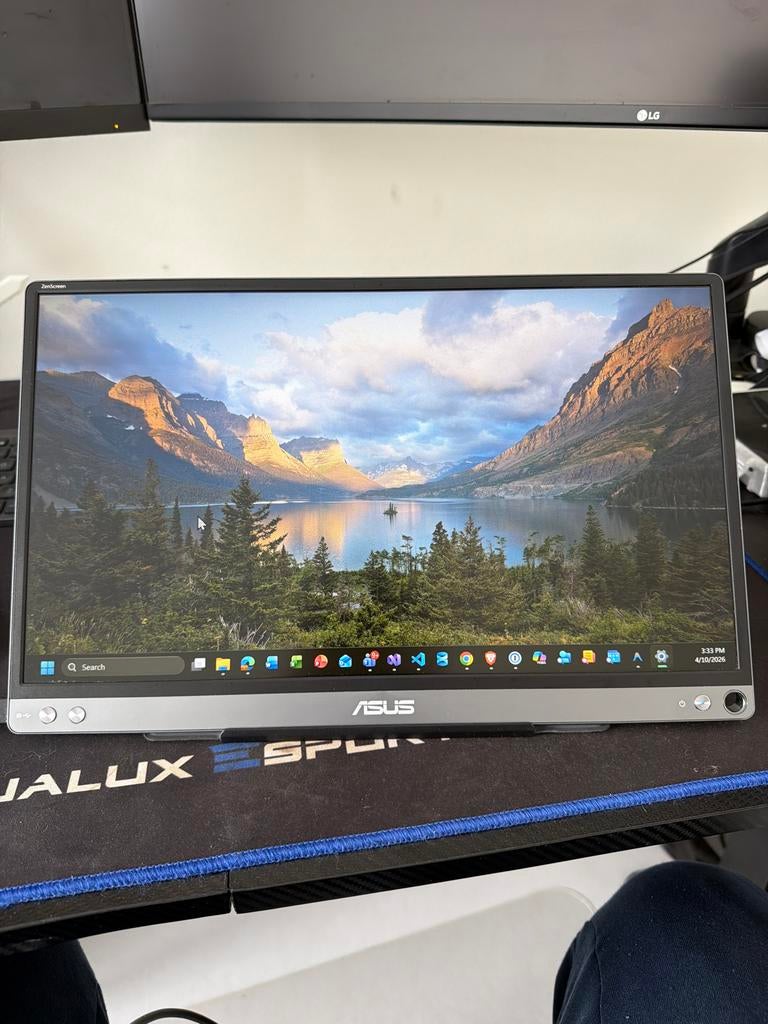 Asus ZenScreen Draagbaar Full HD Scherm, Gebruikt, IPS, Kantelbaar, Full HD