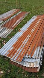 Oude metalen (roestige) golfplaten 286 x 82 cm, Ophalen, Gebruikt, IJzer