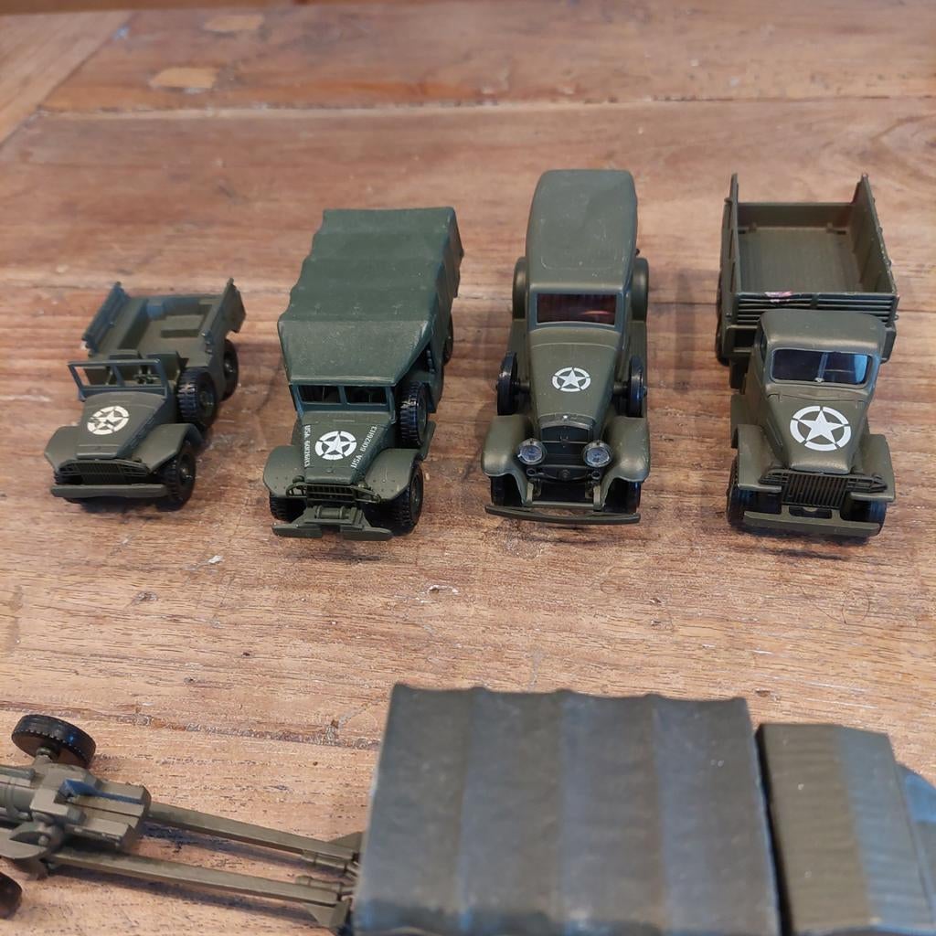 Solido legervoertuigen schaal 1:43/50 - Set van 5, Ophalen of Verzenden, Gebruikt, Bus of Vrachtwagen, Solido