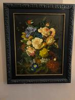 Schilderij Albert Temming, bloemen en druiven, Ophalen