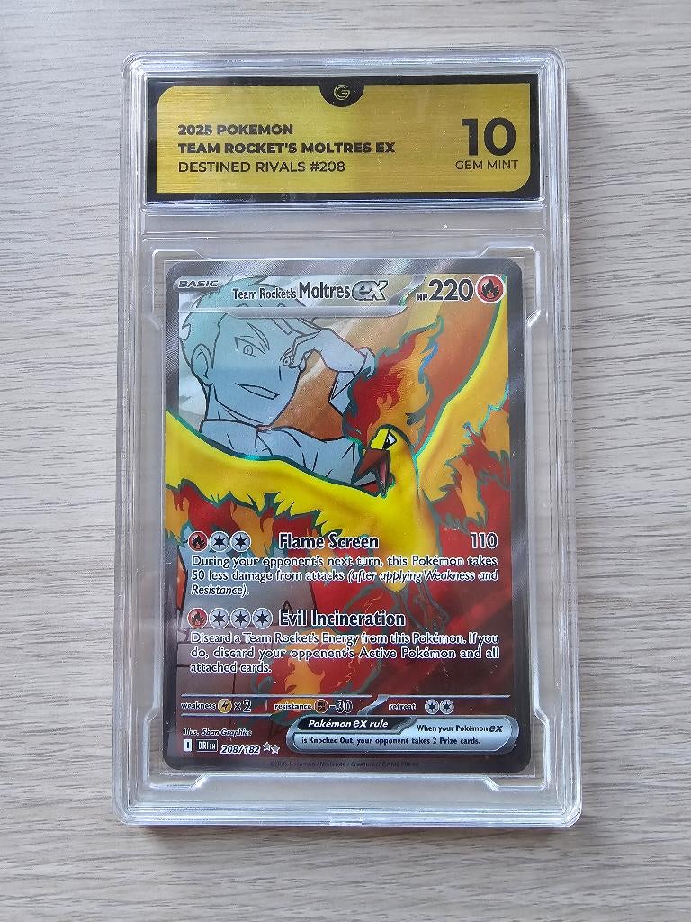 Rockets Moltres grade 10, Ophalen, Nieuw, Losse kaart, Foil