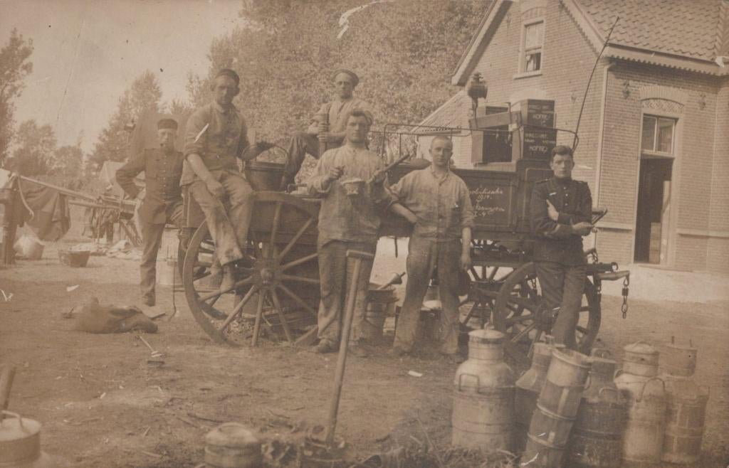 MOERGESTEL - 1914 - militair - mobilisatie - fotokaart, Verzenden, Voor 1920, Gelopen, Noord-Brabant