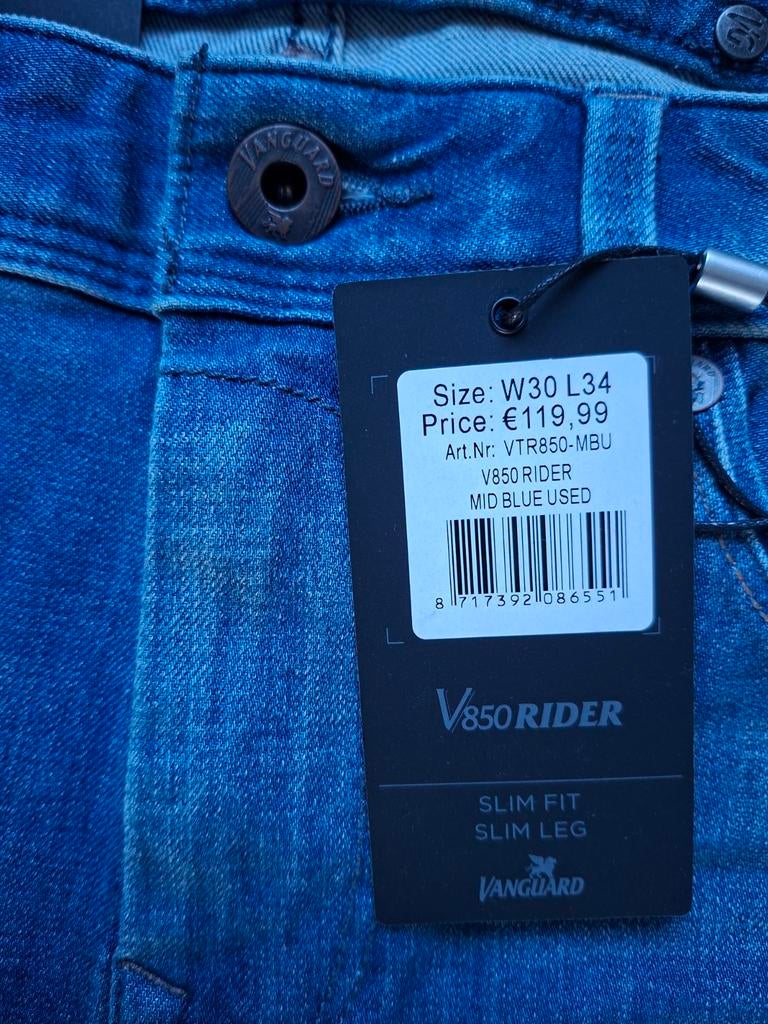 VANGUARD V850 Rider slimfit jeans W30 L34, Blauw, Nieuw, W32 (confectie 46) of kleiner, Ophalen of Verzenden