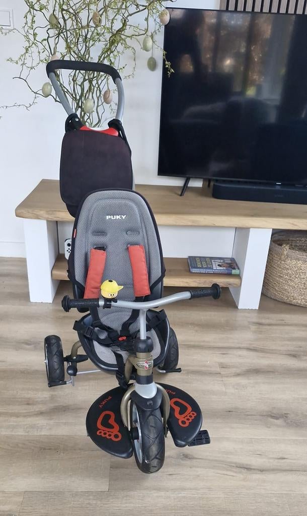 Puky driewieler met duwstang, Ophalen